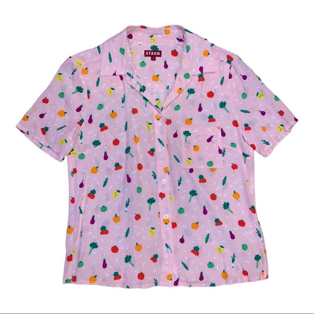 STAUD | Vegetable Print Blouse